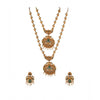 Elegent And Modern Double Line Temple Jewellery Set