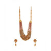 Festive Crystal Brass Mala Set