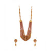 Ethnic Five Layer Brass Mala With Crystal For Women And Girls