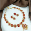 Gold Plated Traditional Necklace and Earrings Set