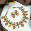Gold Plated Traditional Necklace and Earrings Set