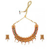 Temple Necklace and Earrings Set in Gold Plating