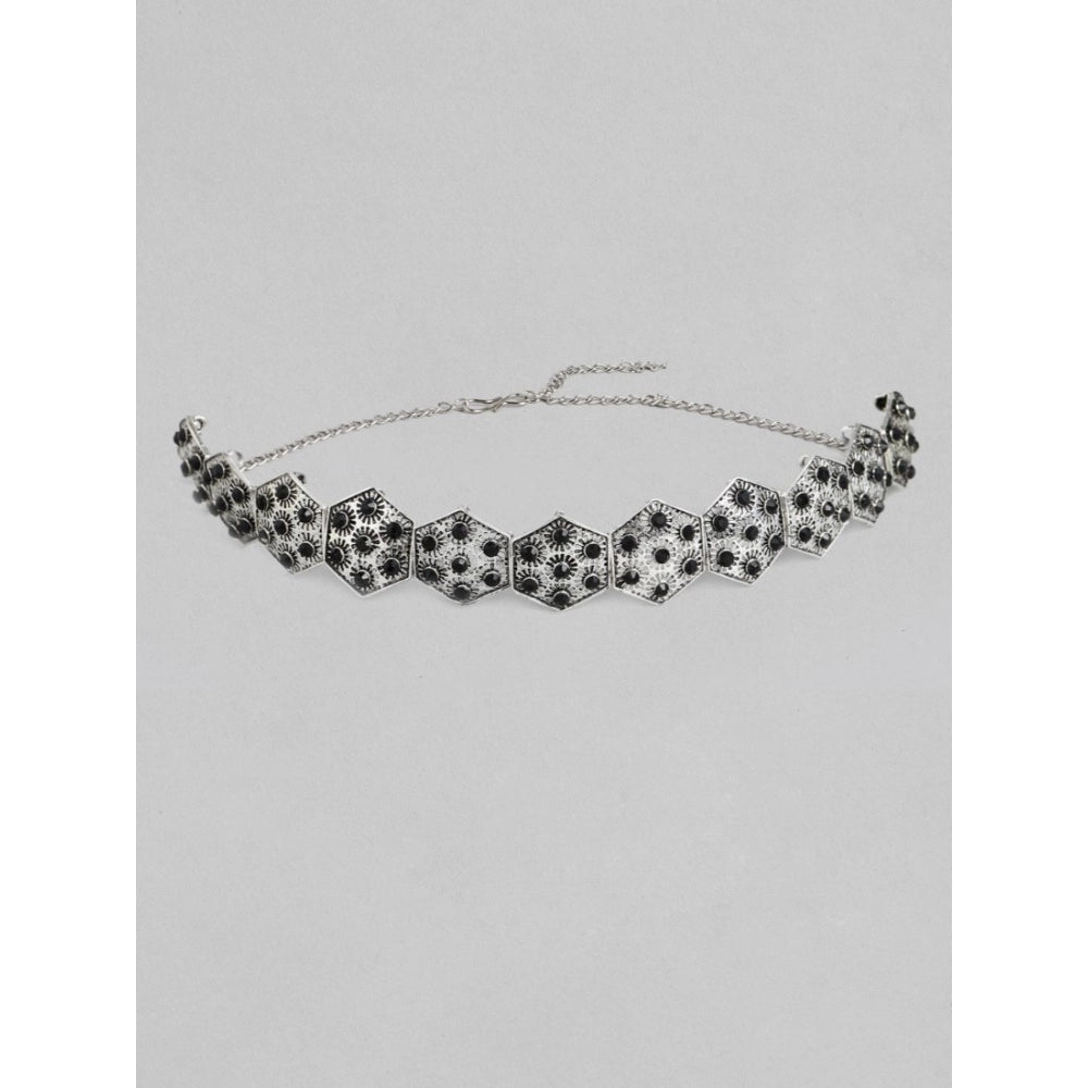 rose gold plated alloy choker