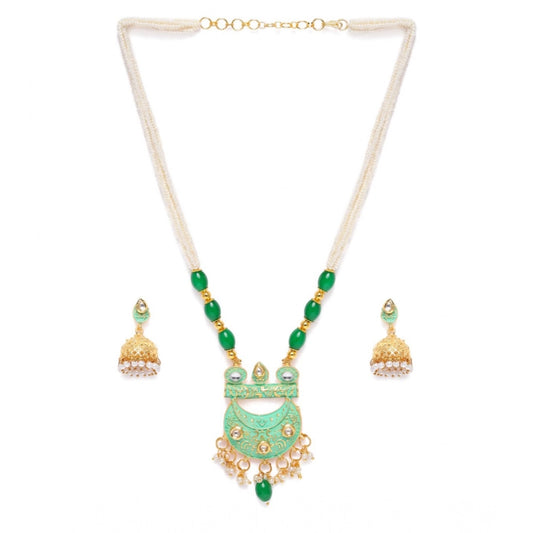 Rose Gold Plated Alloy Necklace &amp; Earings Set