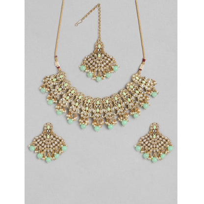 Rose Gold Plated Alloy Necklace &amp; Earings Set
