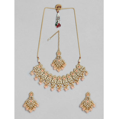 Rose Gold Plated Alloy Necklace &amp; Earings Set