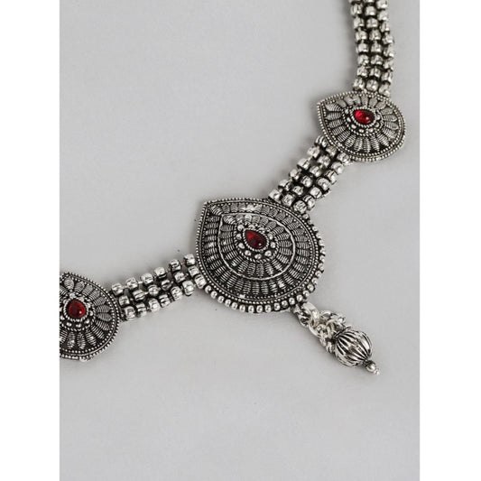 Rose Gold Plated Alloy Necklace &amp; Earings Set