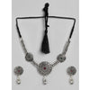 Rose Gold Plated Alloy Necklace & Earings Set