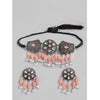 Rose Gold Plated Alloy Necklace & Earings Set