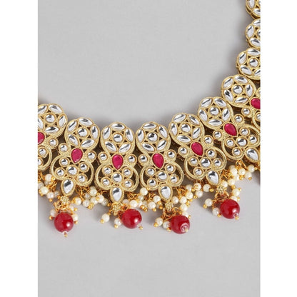 Rose Gold Plated Alloy Necklace &amp; Earings Set