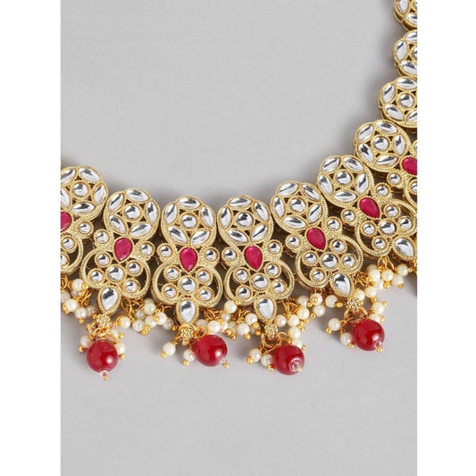 Rose Gold Plated Alloy Necklace &amp; Earings Set