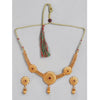 Rose Gold Plated Alloy Necklace & Earings Set