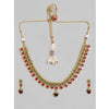 Rose Gold Plated Alloy Necklace & Earings Set