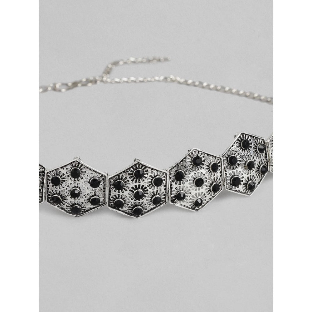 rose gold plated alloy choker