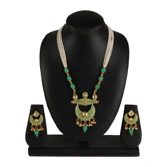 Rose Gold Plated Alloy Necklace &amp; Earings Set
