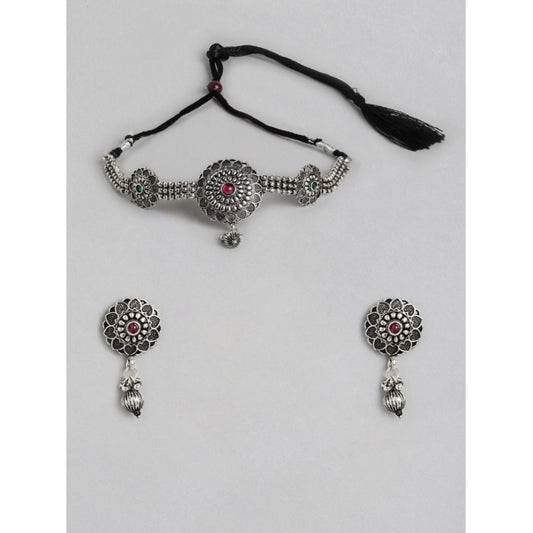Rose Gold Plated Alloy Necklace &amp; Earings Set