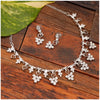 Rose Gold Plated Brass Necklace & Earings Set