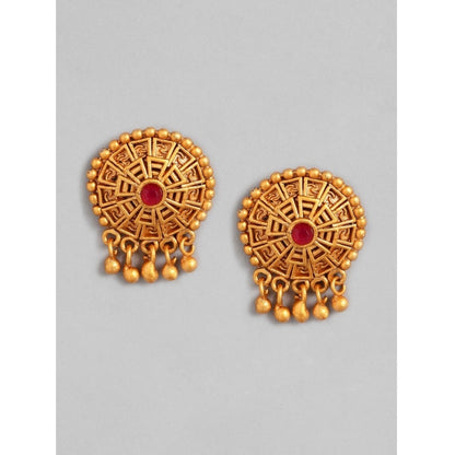 Rose Gold Plated Alloy Necklace &amp; Earings Set