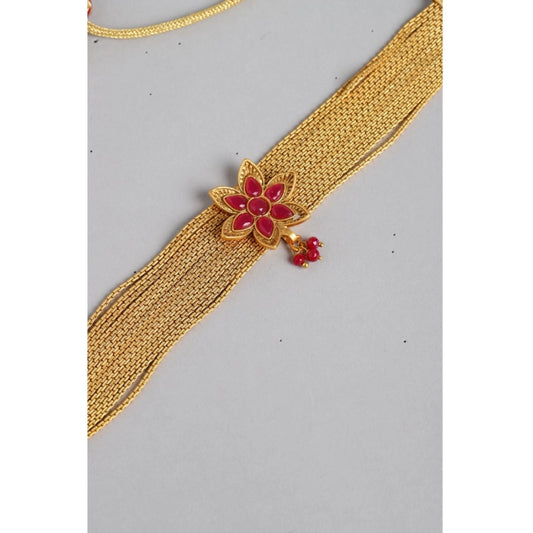 Rose Gold Plated Alloy Necklace &amp; Earings Set