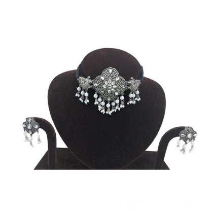 Rose Gold Plated Alloy Necklace &amp; Earings Set