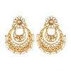Rose Gold Plated Alloy Kundan Earrings & Mangtikka