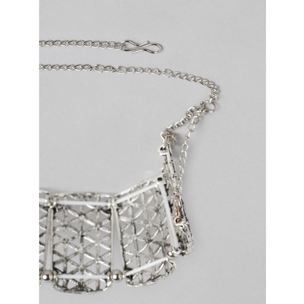 rose gold plated alloy choker