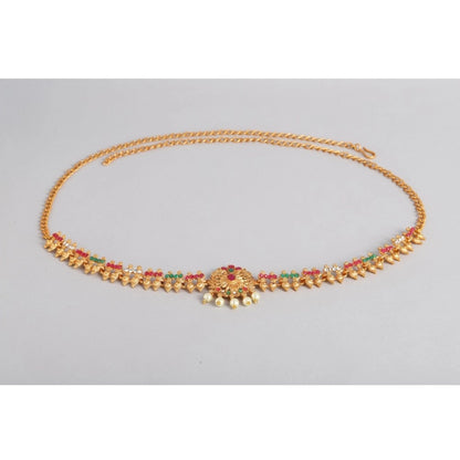 Rose Gold Plated Alloy Hip Belt Kamarband