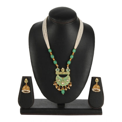 Rose Gold Plated Alloy Necklace &amp; Earings Set