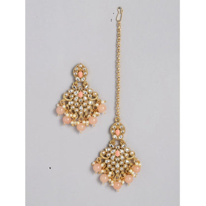 Rose Gold Plated Alloy Necklace &amp; Earings Set