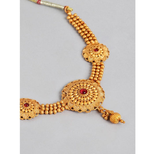 Rose Gold Plated Alloy Necklace &amp; Earings Set