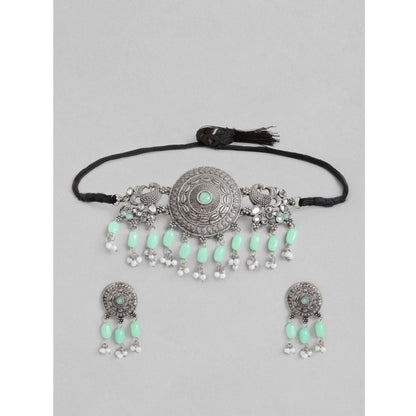 Rose Gold Plated Alloy Necklace &amp; Earings Set