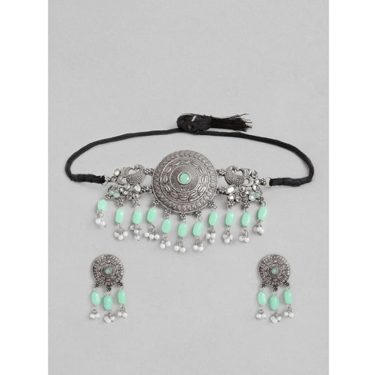 Rose Gold Plated Alloy Necklace &amp; Earings Set