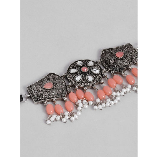 Rose Gold Plated Alloy Necklace &amp; Earings Set