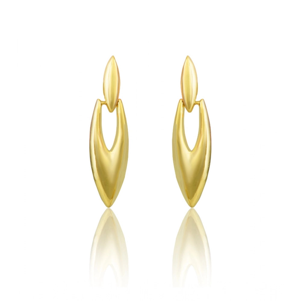 mini gold office earrings