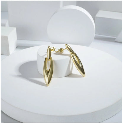 Mini Gold Office Earrings