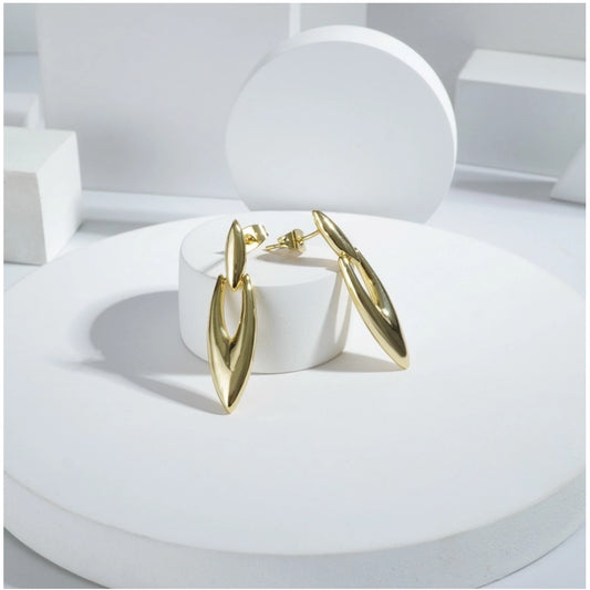 Mini Gold Office Earrings