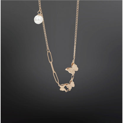 Gold Butterfly Pendant Chain