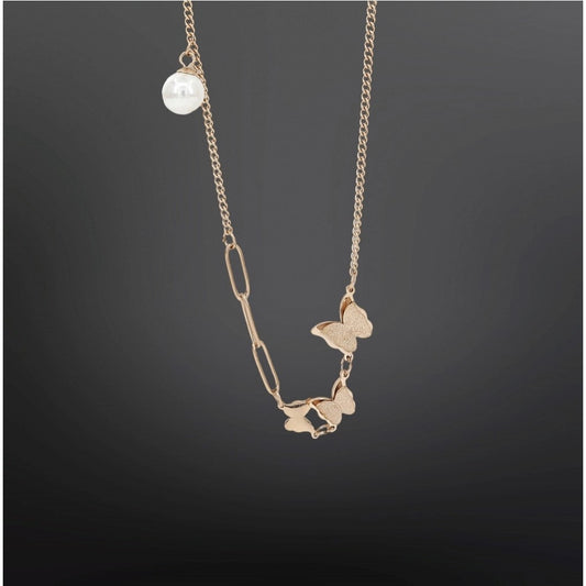 Gold Butterfly Pendant Chain