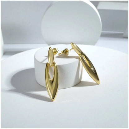 Mini Gold Office Earrings