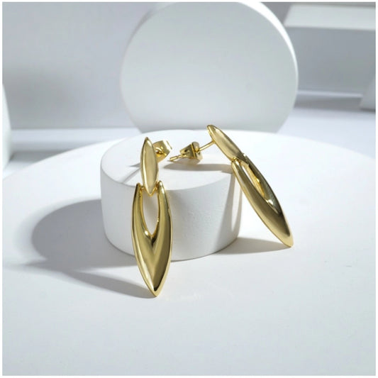 Mini Gold Office Earrings