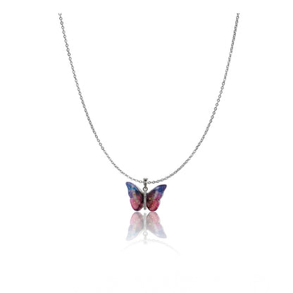Colourful Butterfly Pendant Chain