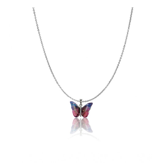 Colourful Butterfly Pendant Chain