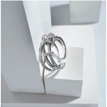 Silver Luxe Freesize Ring