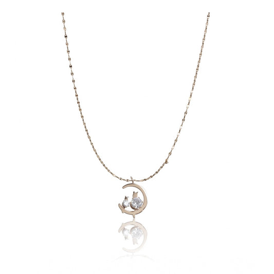 Crescent Moon Pendant Chain