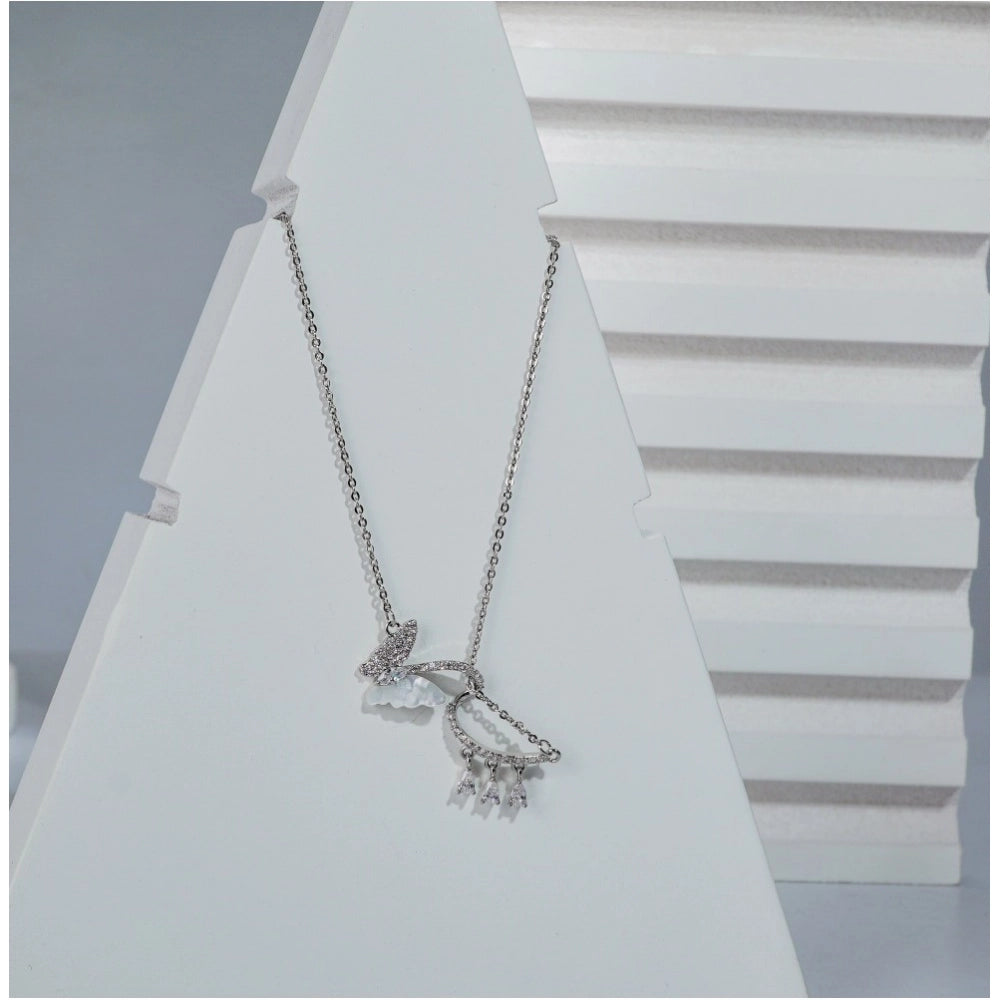 minimal steel pendant chain