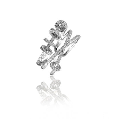 Silver Luxe Freesize Ring