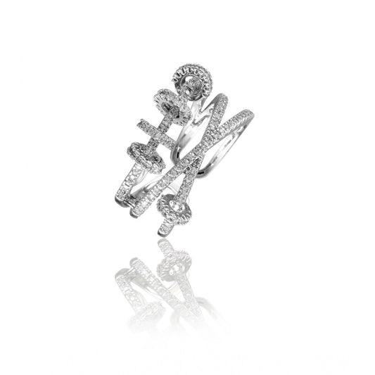 Silver Luxe Freesize Ring
