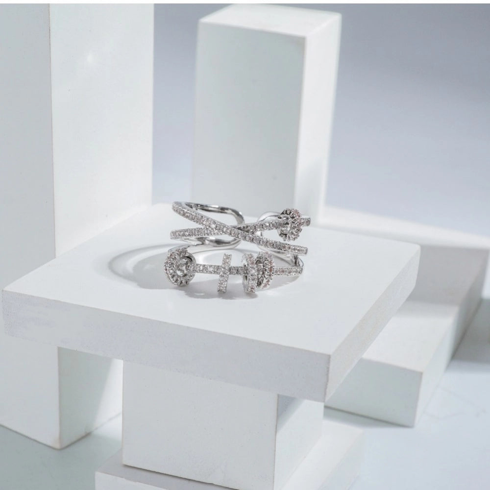 silver luxe freesize ring