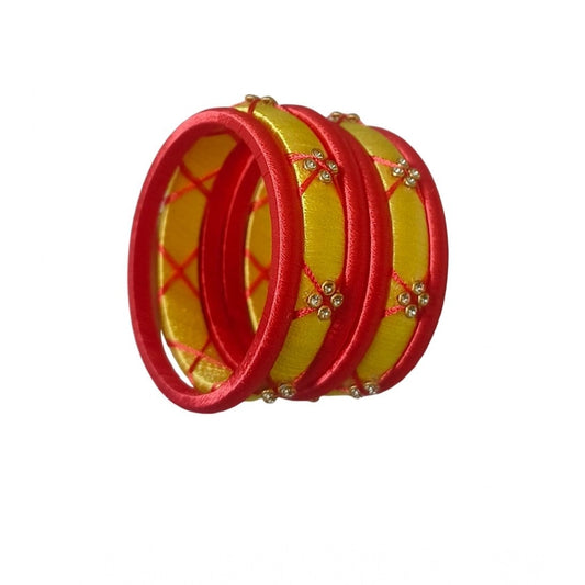 Plastic Silk Thread Bangles