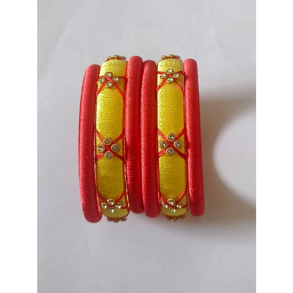 plastic silk thread bangles